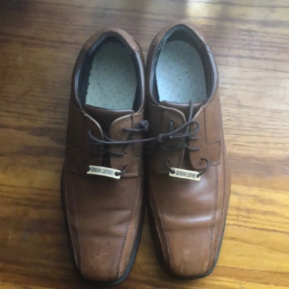 Men’s Leather Brown Classic Shoes Size 13